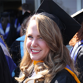 Graduate from Mount Aloysius College Graduate at Mount Aloysius College Commencement