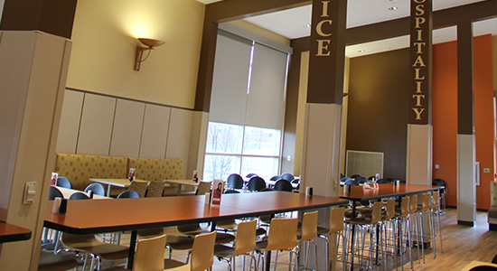 Interior of the dining hall