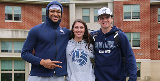 Students Posing at the Outdoor Bash on Campus Students Posing at the Outdoor Bash on Campus