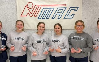 MAC Rifle team With the Awards after winning the Mid-Atlantic-Conference in their first season