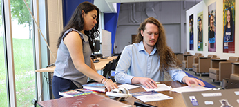 Students studying