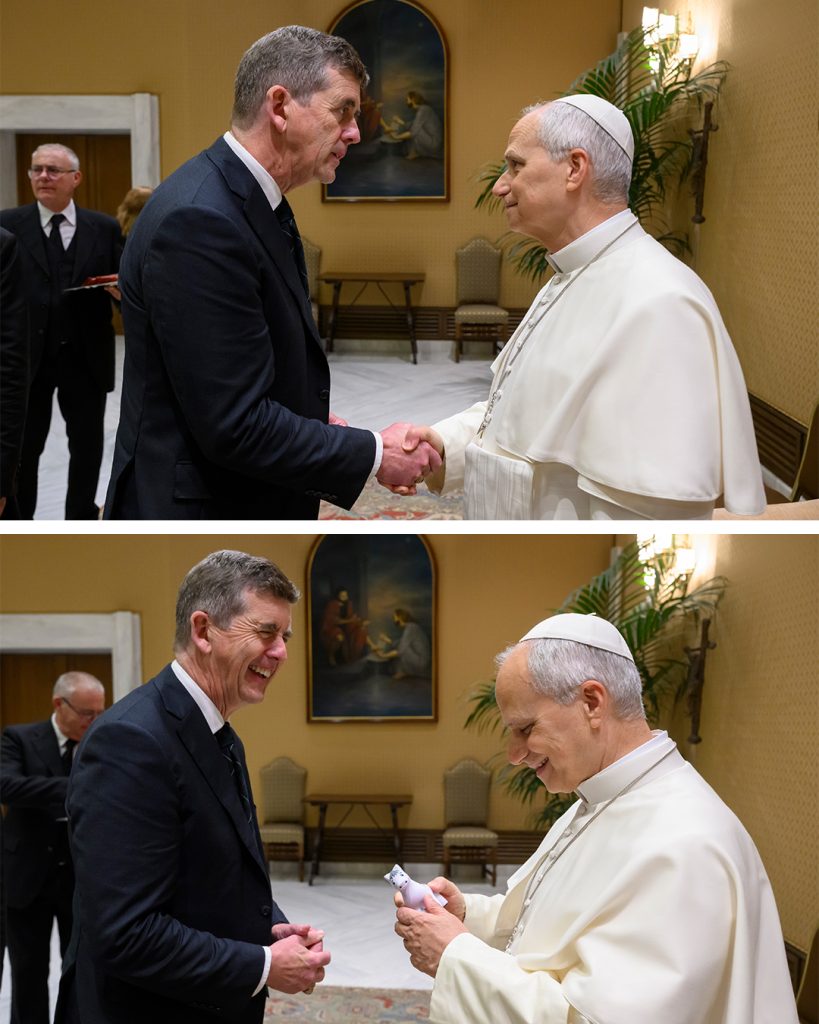 President McKeegan meets Pope Leo XIV